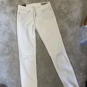 All Saints White Denim Jeans